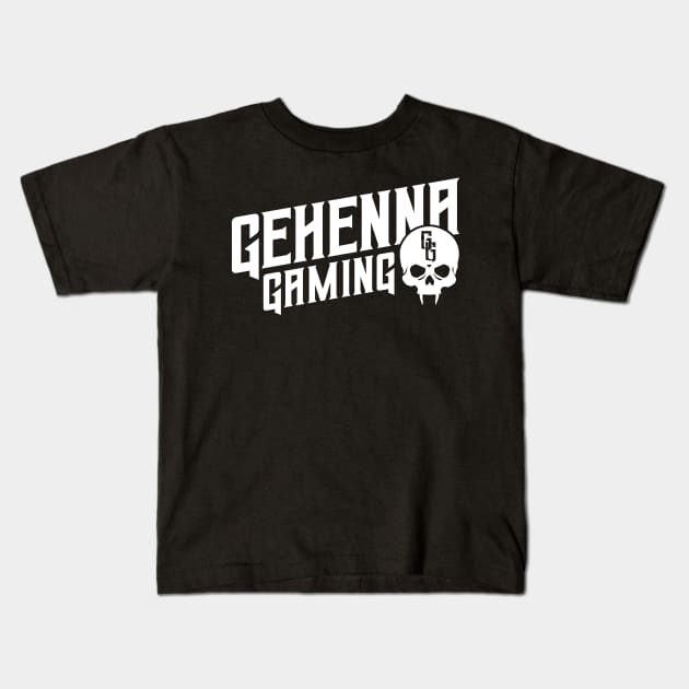 Gehenna Gaming (White) Kids T-Shirt by highcouncil@gehennagaming.com